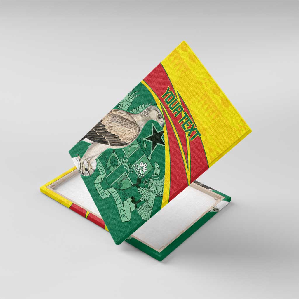 Custom Ghana Cricket Canvas Wall Art Go Ghanaian Tawny Eagle