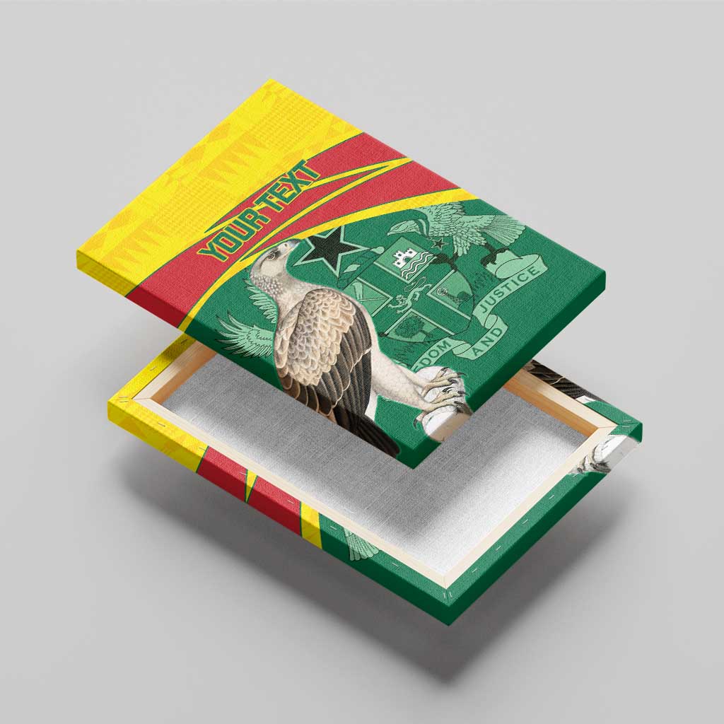 Custom Ghana Cricket Canvas Wall Art Go Ghanaian Tawny Eagle