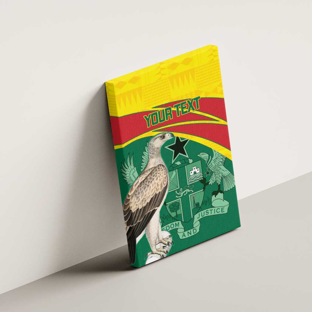Custom Ghana Cricket Canvas Wall Art Go Ghanaian Tawny Eagle