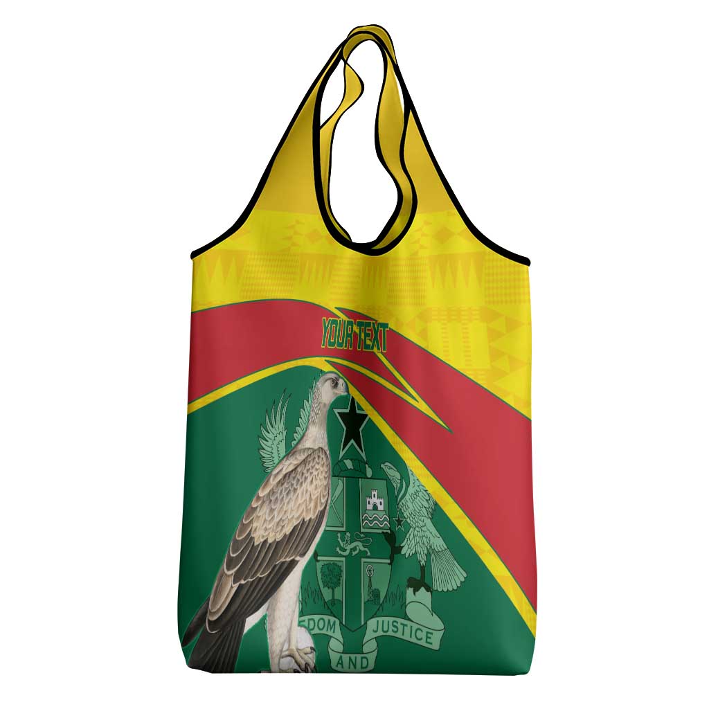 Custom Ghana Cricket Grocery Bag Go Ghanaian Tawny Eagle