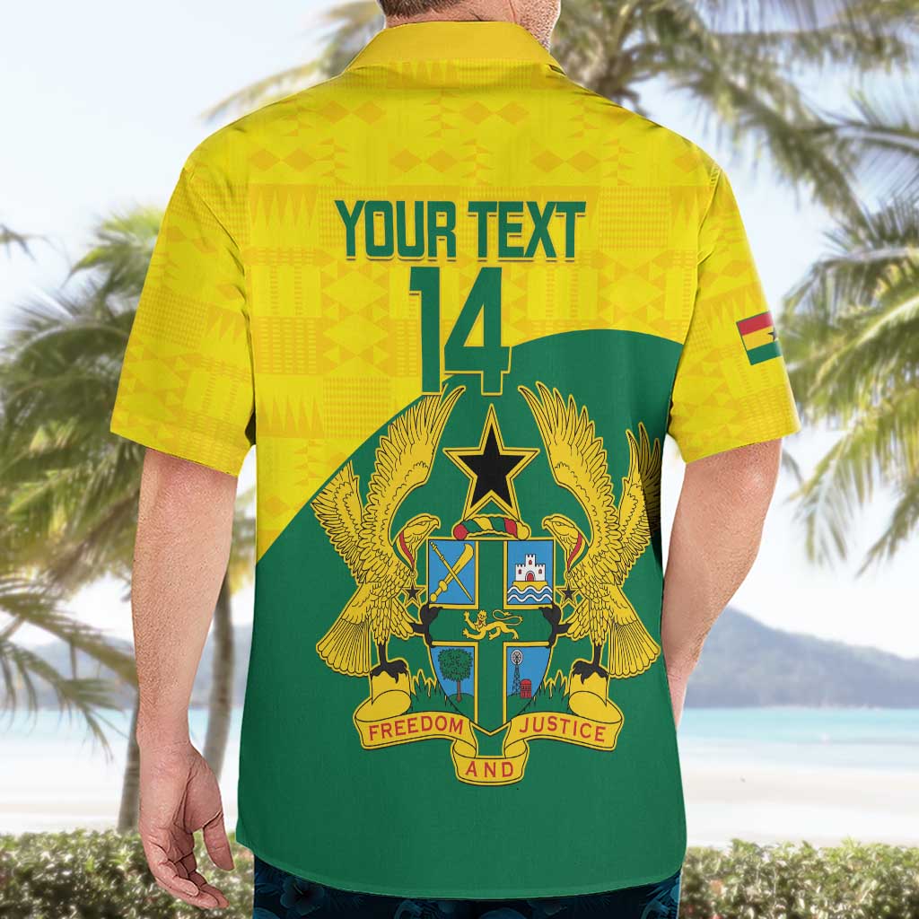 Custom Ghana Cricket Hawaiian Shirt Go Ghanaian Tawny Eagle