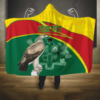 Custom Ghana Cricket Hooded Blanket Go Ghanaian Tawny Eagle