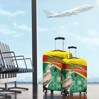 Custom Ghana Cricket Luggage Cover Go Ghanaian Tawny Eagle