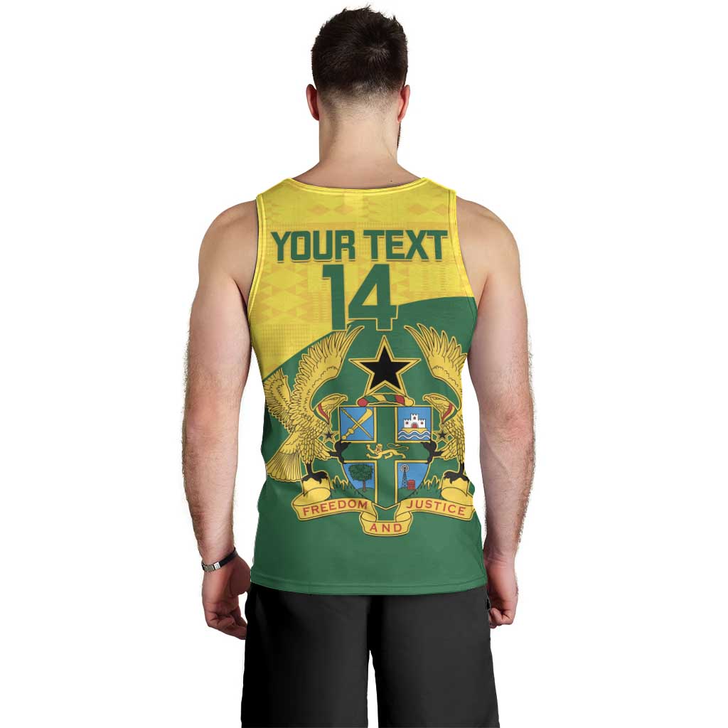 Custom Ghana Cricket Men Tank Top Go Ghanaian Tawny Eagle