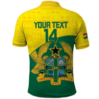 Custom Ghana Cricket Polo Shirt Go Ghanaian Tawny Eagle