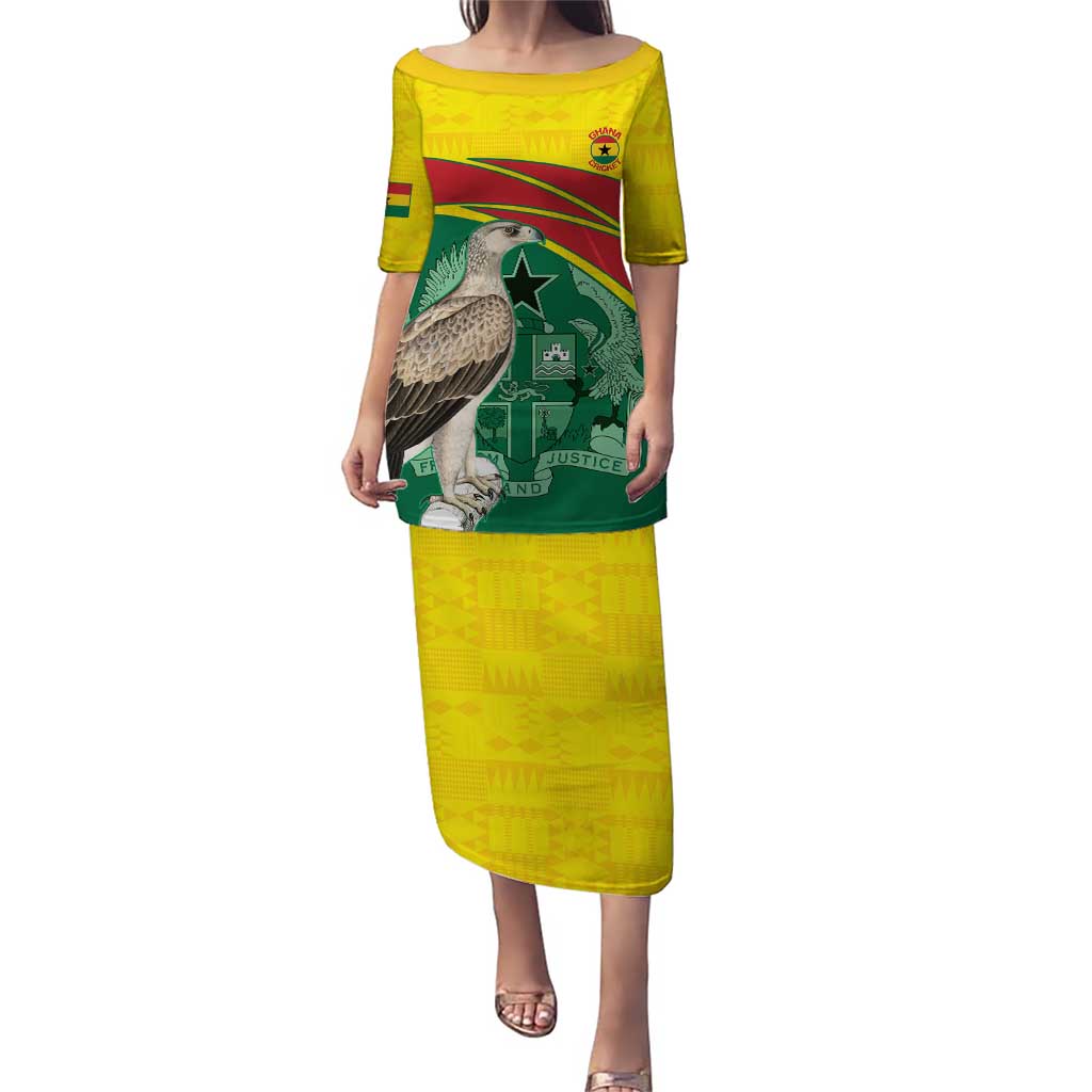 Custom Ghana Cricket Puletasi Go Ghanaian Tawny Eagle