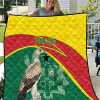 Custom Ghana Cricket Quilt Go Ghanaian Tawny Eagle