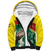 Custom Ghana Cricket Sherpa Hoodie Go Ghanaian Tawny Eagle