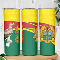 Custom Ghana Cricket Skinny Tumbler Go Ghanaian Tawny Eagle