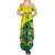 Custom Ghana Cricket Summer Maxi Dress Go Ghanaian Tawny Eagle