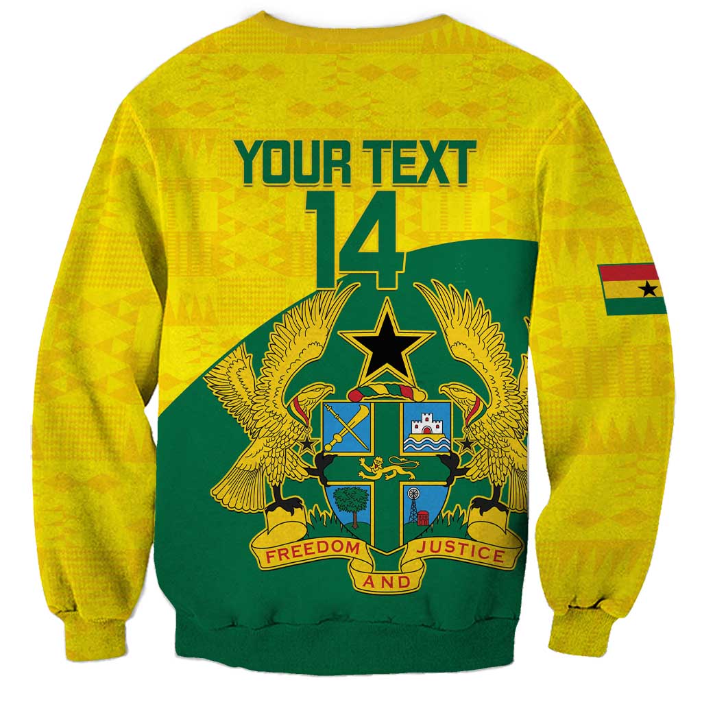 Custom Ghana Cricket Sweatshirt Go Ghanaian Tawny Eagle