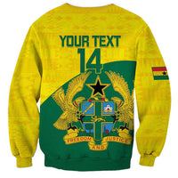 Custom Ghana Cricket Sweatshirt Go Ghanaian Tawny Eagle