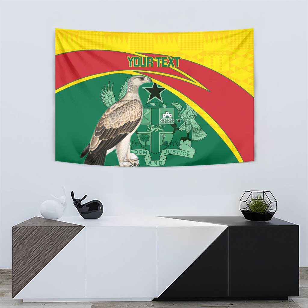 Custom Ghana Cricket Tapestry Go Ghanaian Tawny Eagle