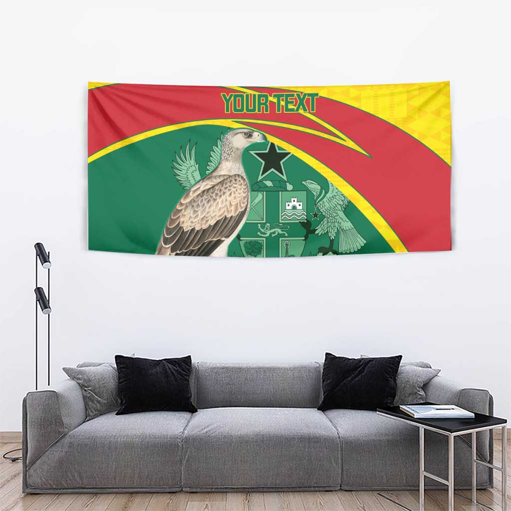 Custom Ghana Cricket Tapestry Go Ghanaian Tawny Eagle
