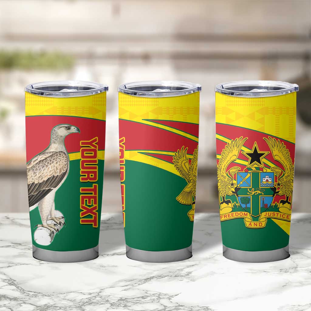 Custom Ghana Cricket Tumbler Cup Go Ghanaian Tawny Eagle