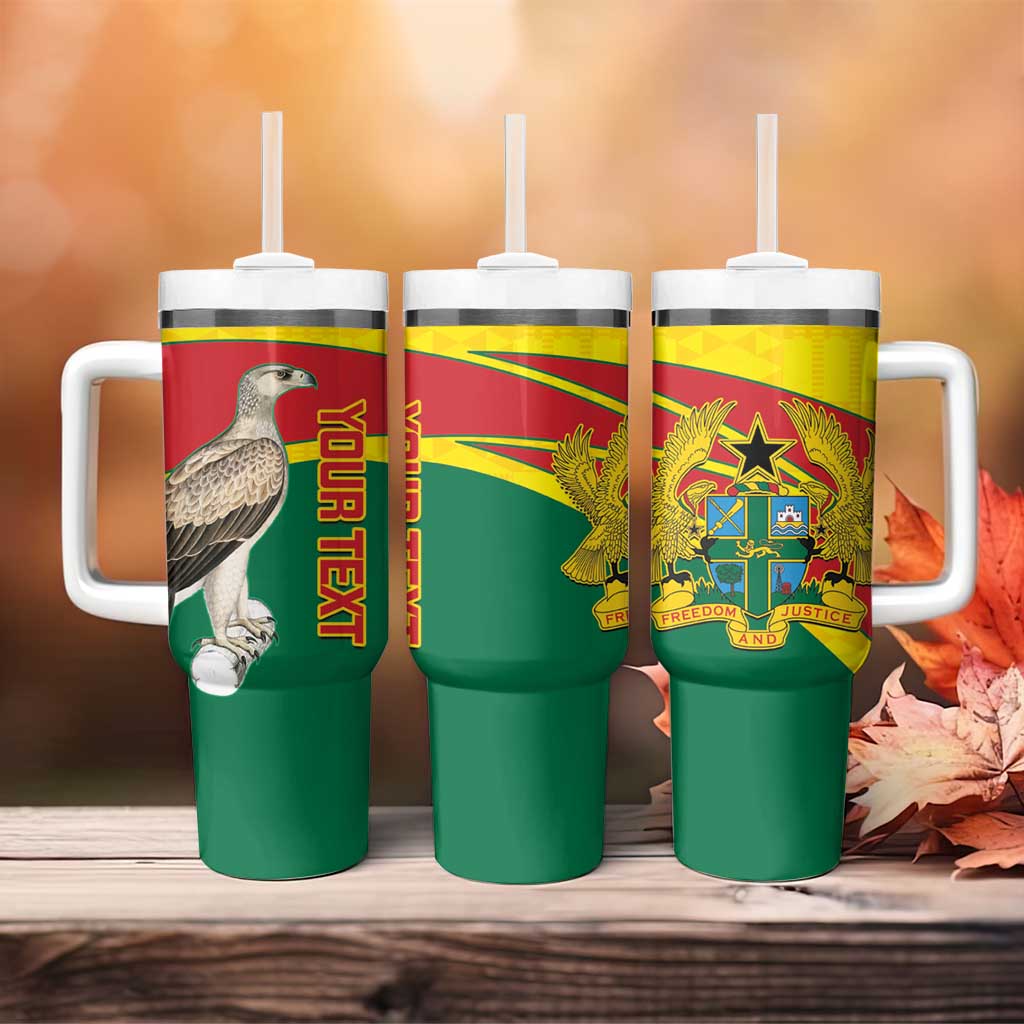 Custom Ghana Cricket Tumbler With Handle Go Ghanaian Tawny Eagle