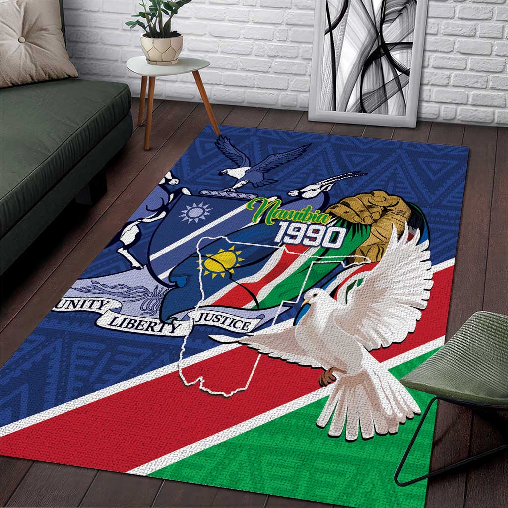 Namibia 1990 Area Rug Independence Anniversary African Pattern
