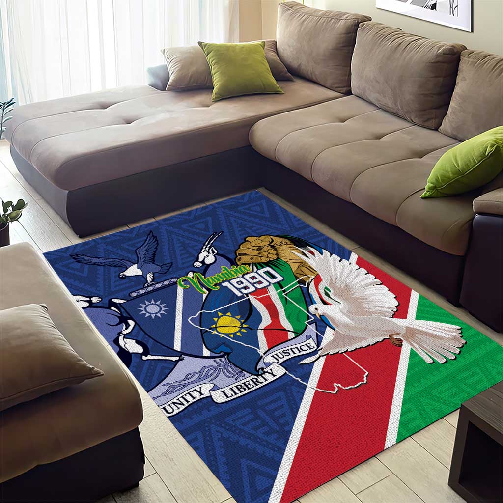 Namibia 1990 Area Rug Independence Anniversary African Pattern