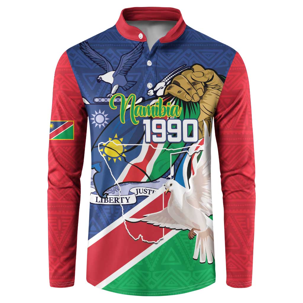 Namibia 1990 Button Sweatshirt Independence Anniversary African Pattern