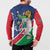 Namibia 1990 Button Sweatshirt Independence Anniversary African Pattern