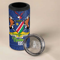 Namibia 1990 4 in 1 Can Cooler Tumbler Independence Anniversary African Pattern