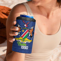 Namibia 1990 4 in 1 Can Cooler Tumbler Independence Anniversary African Pattern