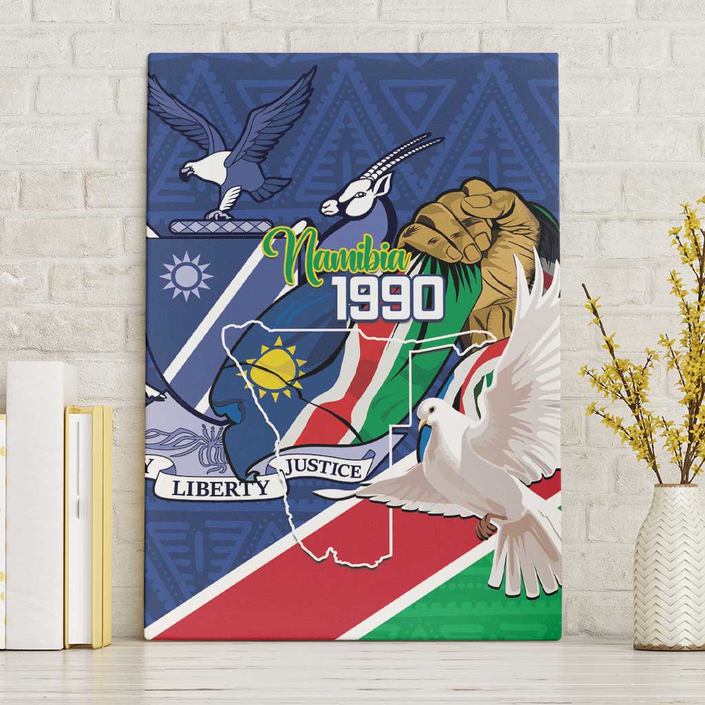 Namibia 1990 Canvas Wall Art Independence Anniversary African Pattern