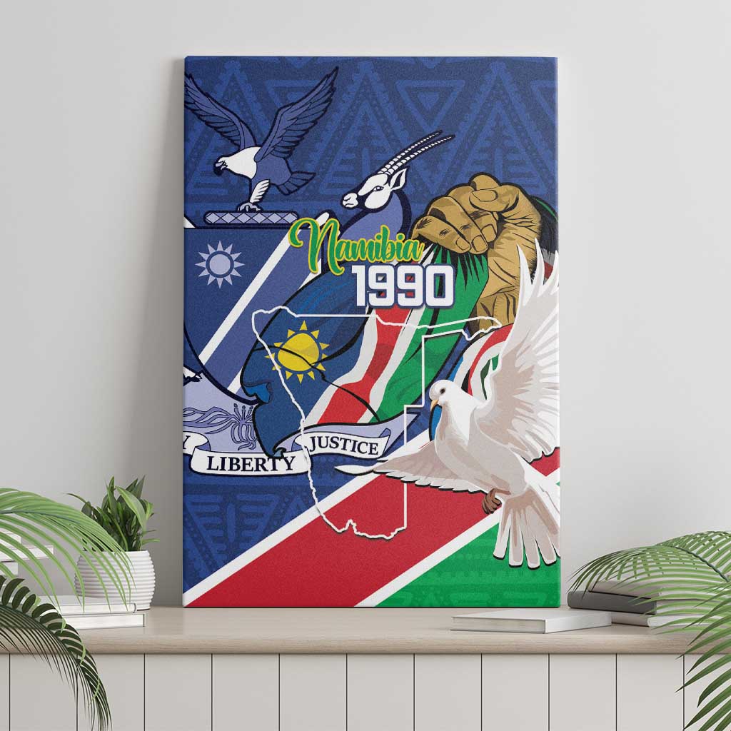 Namibia 1990 Canvas Wall Art Independence Anniversary African Pattern