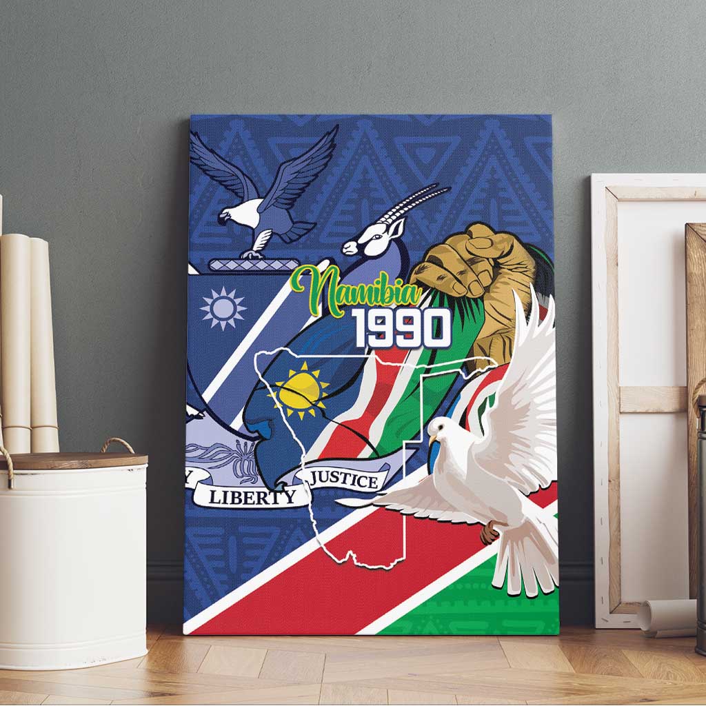 Namibia 1990 Canvas Wall Art Independence Anniversary African Pattern