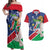Namibia 1990 Couples Matching Off Shoulder Maxi Dress and Hawaiian Shirt Independence Anniversary African Pattern
