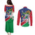 Namibia 1990 Couples Matching Puletasi and Long Sleeve Button Shirt Independence Anniversary African Pattern
