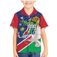 Namibia 1990 Family Matching Mermaid Dress and Hawaiian Shirt Independence Anniversary African Pattern
