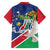 Namibia 1990 Family Matching Off The Shoulder Long Sleeve Dress and Hawaiian Shirt Independence Anniversary African Pattern