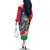 Namibia 1990 Family Matching Off The Shoulder Long Sleeve Dress and Hawaiian Shirt Independence Anniversary African Pattern