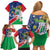 Namibia 1990 Family Matching Off Shoulder Short Dress and Hawaiian Shirt Independence Anniversary African Pattern