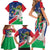 Namibia 1990 Family Matching Short Sleeve Bodycon Dress and Hawaiian Shirt Independence Anniversary African Pattern
