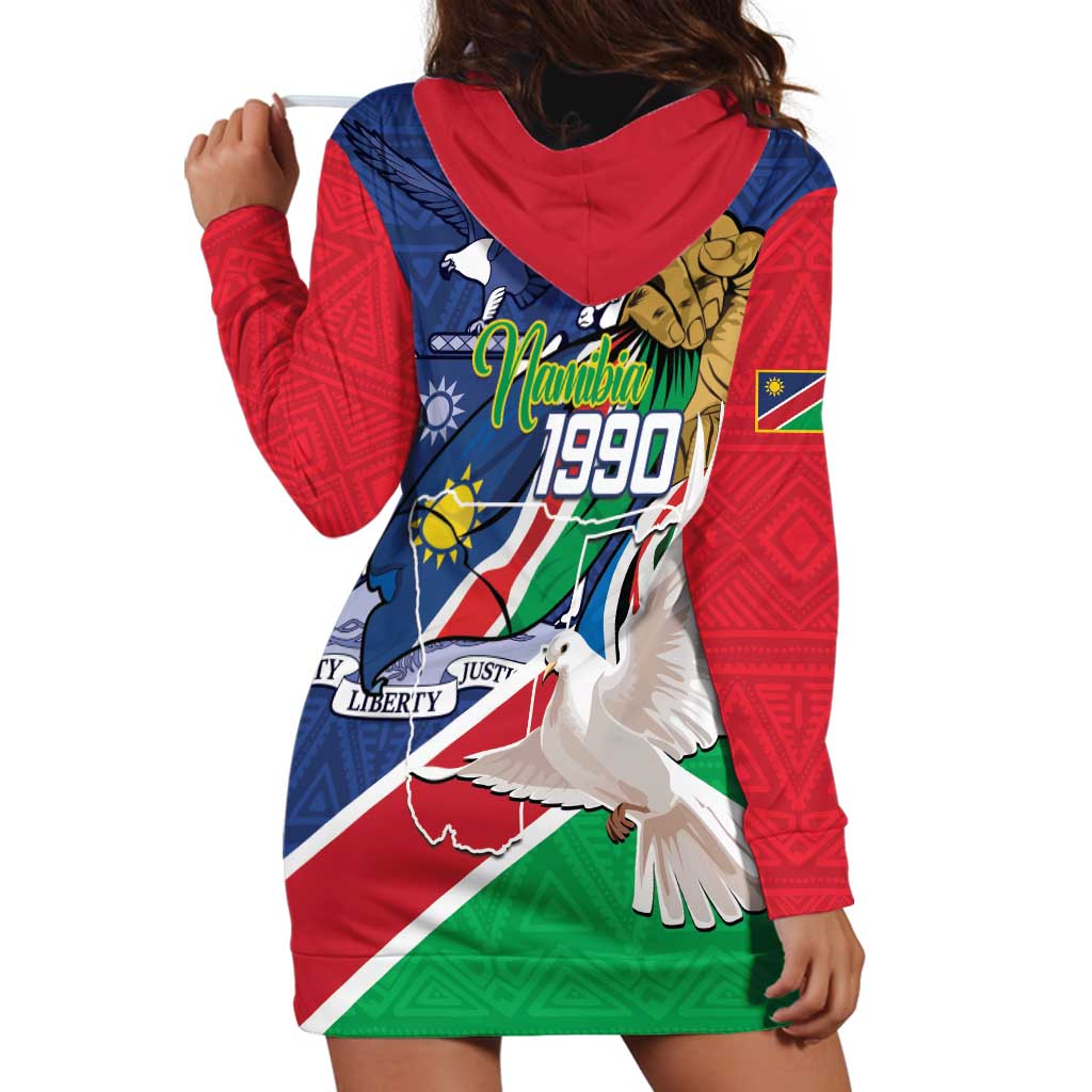 Namibia 1990 Hoodie Dress Independence Anniversary African Pattern