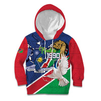 Namibia 1990 Kid Hoodie Independence Anniversary African Pattern