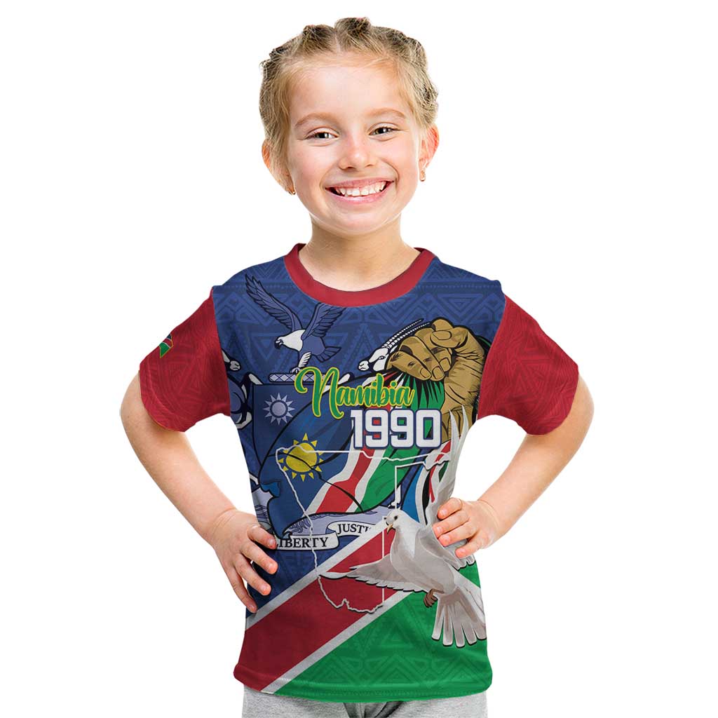 Namibia 1990 Kid T Shirt Independence Anniversary African Pattern