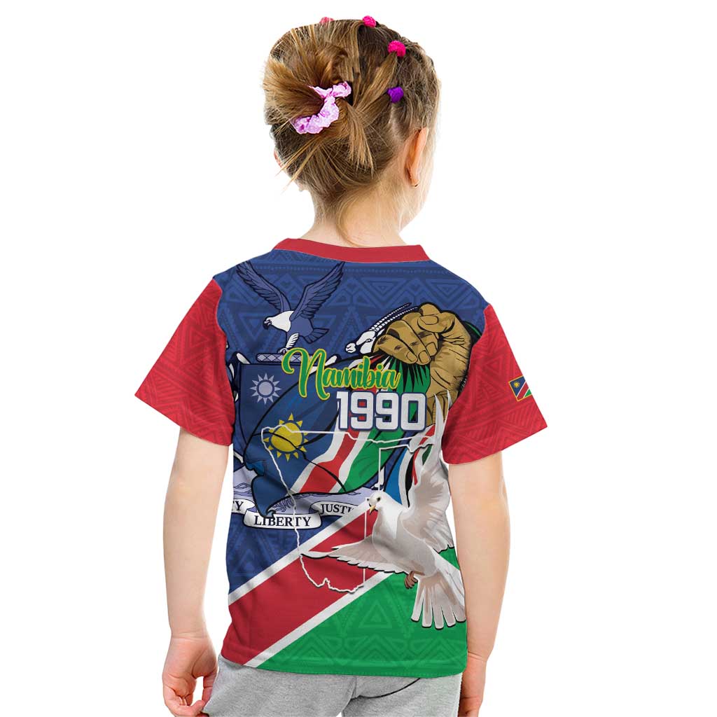 Namibia 1990 Kid T Shirt Independence Anniversary African Pattern