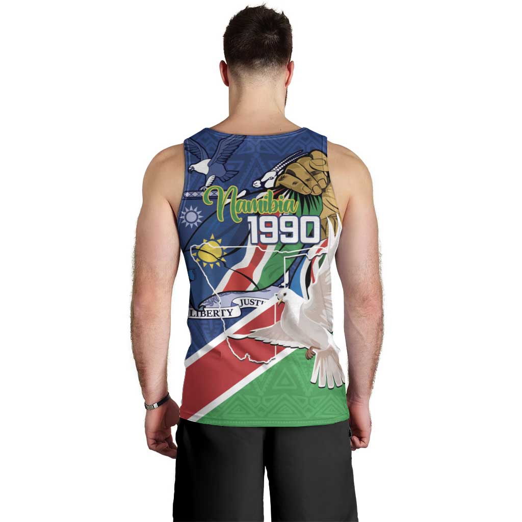 Namibia 1990 Men Tank Top Independence Anniversary African Pattern