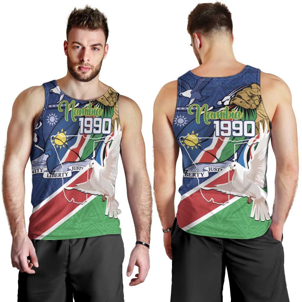 Namibia 1990 Men Tank Top Independence Anniversary African Pattern