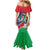 Namibia 1990 Mermaid Dress Independence Anniversary African Pattern