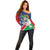 Namibia 1990 Off Shoulder Sweater Independence Anniversary African Pattern