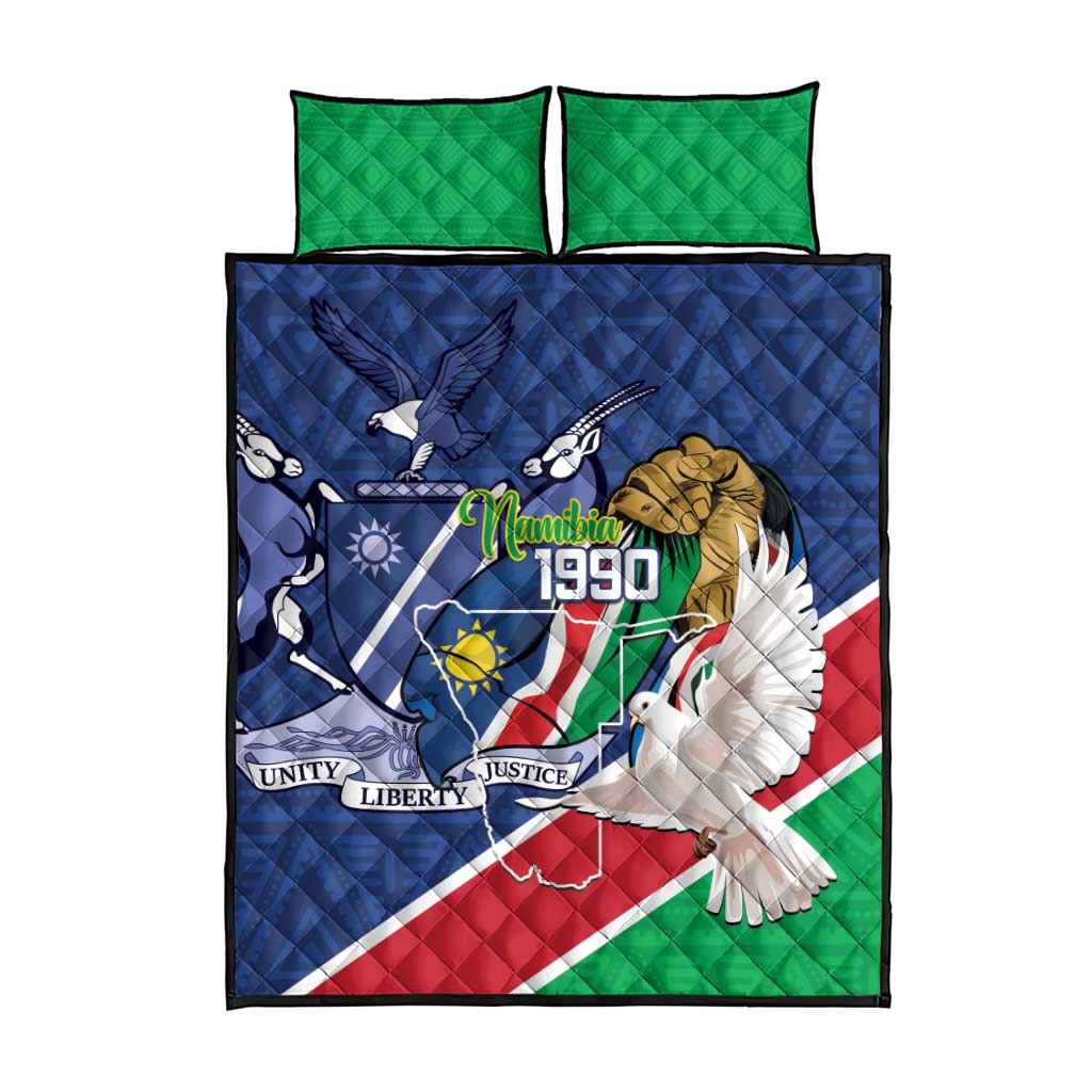 Namibia 1990 Quilt Bed Set Independence Anniversary African Pattern