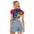 Namibia 1990 Raglan Cropped T Shirt Independence Anniversary African Pattern