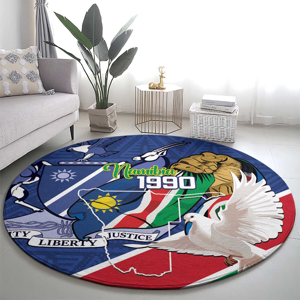 Namibia 1990 Round Carpet Independence Anniversary African Pattern