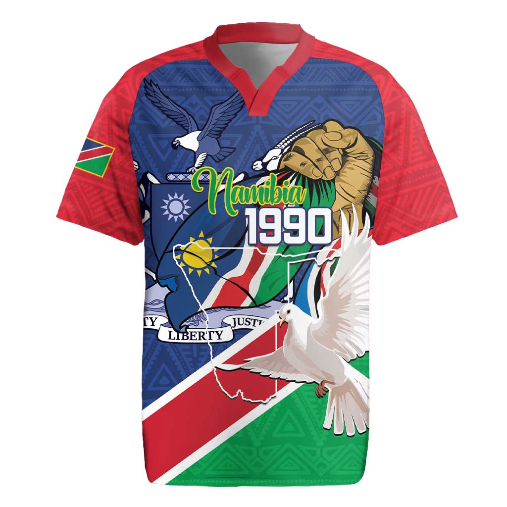 Namibia 1990 Rugby Jersey Independence Anniversary African Pattern