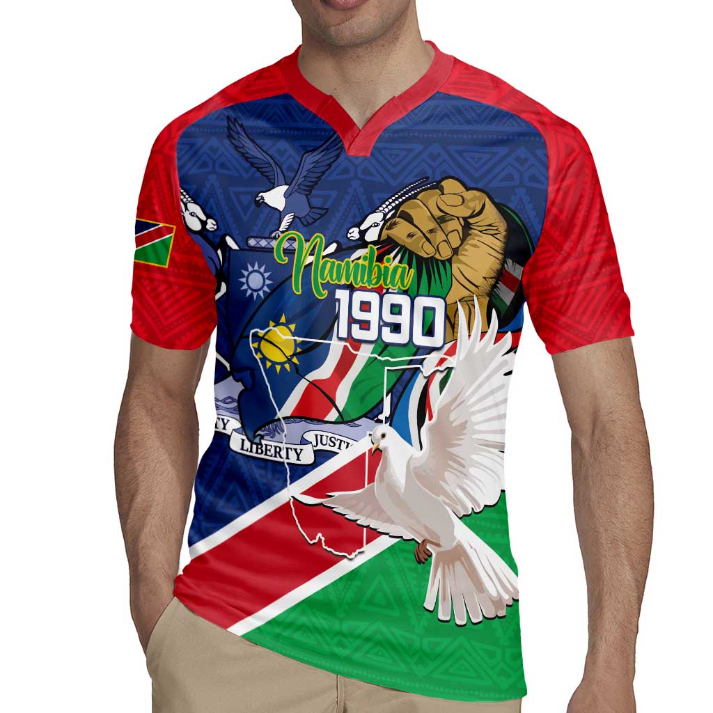 Namibia 1990 Rugby Jersey Independence Anniversary African Pattern