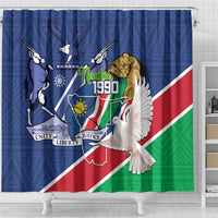 Namibia 1990 Shower Curtain Independence Anniversary African Pattern